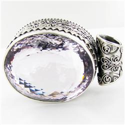 390twc Purple Pink Amethyst Sterling Pendant (JEW-3337)