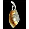 58twc Carved Druzy Agatee Pendant Sterling (JEW-1748)
