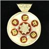 Vintage Tibet Inlaid Nickel Pendant (ANT-1713)