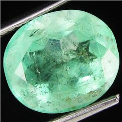 3.74ct Natural Colombian Emerald Oval Mint Green (GEM-29375)