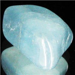 26.8ct Strong Blue Freeform Aquamarine Cabochon (GEM-33680)