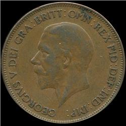 1930 British Geo V 1p AU (COI-8928)