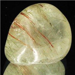 51.6ct Tourmaline Rutilated Quartz Freeform Cabochon (GEM-33883)