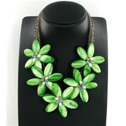 700twc MOP Pearl & Crystal Necklace (JEW-3309)