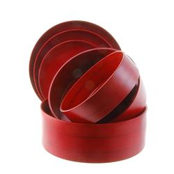 Stacking Spun Bamboo Canisters  (DEC-173)