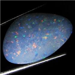 8ct Australian Black Opal Doublet Full Fire (GEM-36555)
