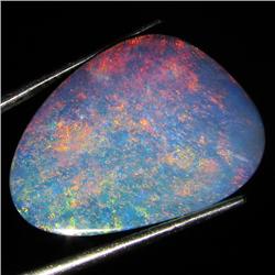 10.6ct Australian Black Opal Doublet Full Fire (GEM-36247)