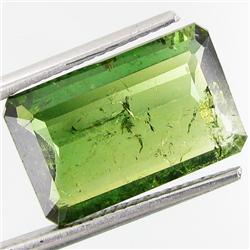 7.0ct Natural Emerald Cut Green Afghani Tourmaline  (GEM-28710)