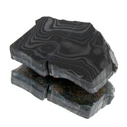 100ct Lace Black Hematite Slab (MIN-000488)