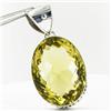 230twc Lemon Citrine Sterling Pendant (JEW-3358)