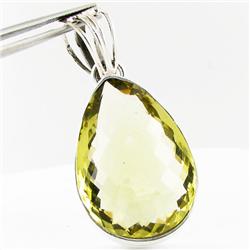 105twc Lemon Citrine Sterling Pendant (JEW-3355)