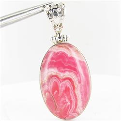 85twc Rhodocrosite Sterling Pendant (JEW-3369)