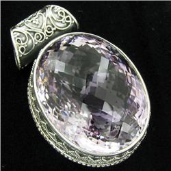 205twc Purple Pink Amethyst Sterling Pendant (JEW-3331)