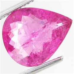 3.37ct  Red Pink Rubellite Tourmaline Pear (GEM-29516)