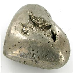 1440ct Handcarved Pyrite Heart (MIN-000132)