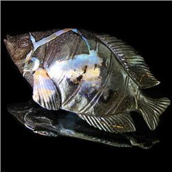 99.50ct Australian Boulder Opal Handcarved Goldfish (GEM-31847)