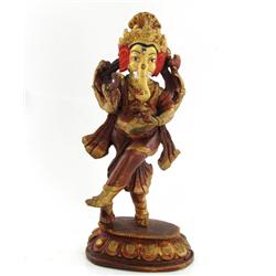 Gilded Tibet Dancing Ganesh (ANT-1698)