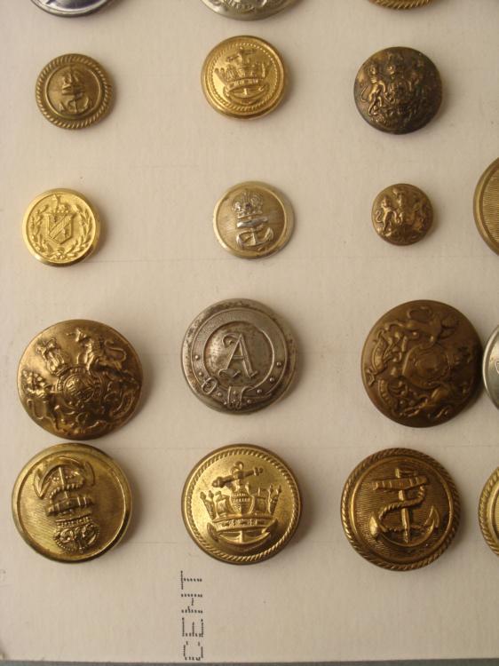 52 British Victorian Military Buttons Big Collection