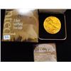 Image 1 : AMERICAN SILVER EAGLE GOLD PLATED 1 OUNCE OF PURE SILVER .999