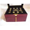 Image 6 : BEAUTIFUL WOOD CHEST 1999-2000 GOLDEN QUARTER COLLECTION 144 QUARTERS