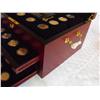 Image 7 : BEAUTIFUL WOOD CHEST 1999-2000 GOLDEN QUARTER COLLECTION 144 QUARTERS