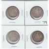Image 1 : 4 SEATED DIMES
