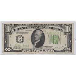 $10 REDEEMABLE IN GOLD 1928 FRN