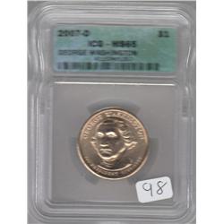 2007 D ICG WASHINGTON $1 MS 65