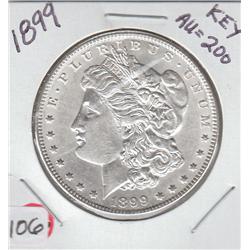 KEY DATE 1899 $1 MORGAN FLASHY AU