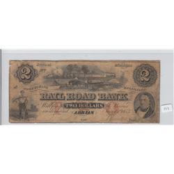 $2 OBSOLETE ADRIAN MICHIGAN 1853