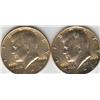 Image 1 : 2 GOLD PLATED KENNEDY HALVES