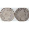 Image 1 : 2 BARBER SILVER HALVES