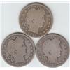 Image 1 : 3 BARBER SILVER QUARTERS