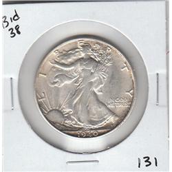 1940 S WALKING LIBERTY HALF NICE DATE HIGH GRADE