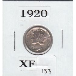 1920 MERCURY DIME