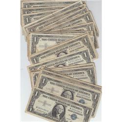 30 $1 SILVER CERTIFICATES 1935 & 1957 DATES