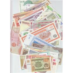 50 ALL DIFFERENT FOREIGN CURRENCY UNC