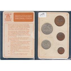 BRITAIN FIRST DECIMAL COINS SET