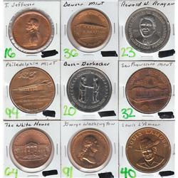 GROUP OF MIXED MEDALS TOKENS