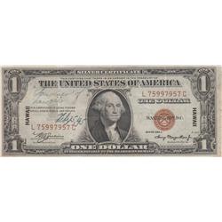 $1 HAWAII SHORT SNORTER SILVER CERTIFICATE1935 BOLD