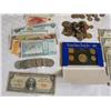 Image 2 : BULK LOT OF COINS CURRENCY AND MORE