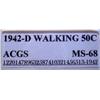 Image 3 : 1942-D Walking Liberty Half Dollar MS-68