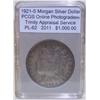1921-S Morgan Silver Dollar PCGS PL-62 w/Appraisal