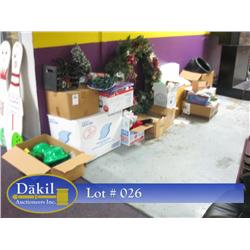 ASSORTED HOLIDAY DECORATIONS