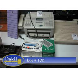 PANASONIC KX-F1050 PRINT/COPY/FAX MACHINE W EXTRA CARTRIDGE