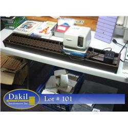 AMANO PIX-10 TIME CLOCK & TIME CARD RACK
