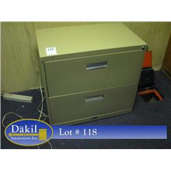 2 DRAWER LATERAL FILE CABINET