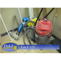 SHOP VAC, LIGHTS, VACUUM, & FLOOR MAT