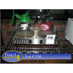 COFFEE WARMER & 2 POTS