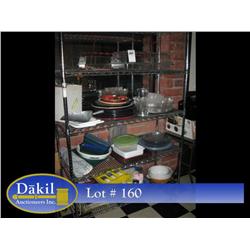 BOWLS, CHIP HOLDER, PLATTERS, TRAYS (X4)
